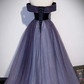 Shiny Off Shoulder Tulle A-Line Formal Evening Dress MD7206