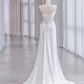 Elegant White Straps Lace A-Line Wedding Dress Birthday Dress MD7329