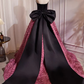 Strapless Satin And Flowers Long Prom Dress, Beautiful A-Line Evening Party Dress MD7225