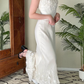 Elegant Ivory 2 Pieces Mermaid Long Party Dress Birthday Outfits MD7496