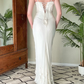 Elegant Ivory 2 Pieces Mermaid Long Party Dress Birthday Outfits MD7496