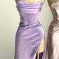 Sage Green Straps Sheath Long Formal Prom Dress Simple Occasion Dress, D125