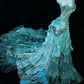 Gorgeous Blue One Shoulder Lace Tulle A-Line Long Evening Gown, D131