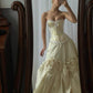 Ivory Sweetheart Neck A-Line Corset Long Party Dress Birthday Dress, D22