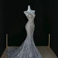 Gorgeous Sleeveless Mermaid Shiny Long Prom Dress Evening Gown, D224