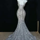 Gorgeous Sleeveless Mermaid Shiny Long Prom Dress Evening Gown, D224