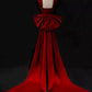 Red Mermaid Straps Sleeveless Long Prom Dresses Evening Gown MD7588