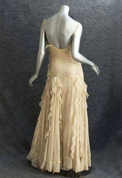 Light Yellow Spaghetti Straps Ruffle Embroidery Long Party Dress MD7727