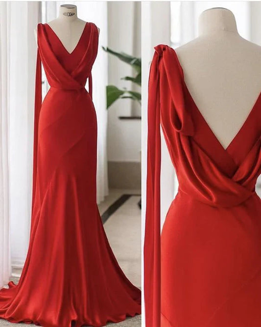 Elegant Red Evening Dresses Party Prom Dress MD7733