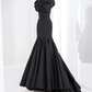 Elegant Black Off Shoulder Mermaid Long Formal Evening Gown MD7768