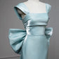 Light Blue Straps Mermaid Long Formal Party Dress Evening Gown MD7786