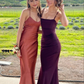 Elegant Straps Mermaid Long Prom Gown Evening Party Dress MD7790