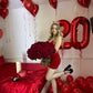 Charming Red Straps Velvet Short Birthday Dress Homecoming Dress, MD7876