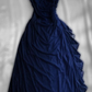 Vintage Straps Chiffon Ruffles Elegant Long Prom Dress, MD7937