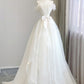 Elegant Strapless A-Line Light Wedding Dress Birthday Outfits, MD7996