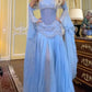 Gorgeous Strapless A-Line Beading Chiffon Long Party Dress with Detachable Sleeves, D281