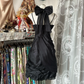 Black Straps Sheath Chiffon Vintage Short Party Dress Homecoming Dress, D338