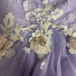 Light Lilac Sweetheart Beading Chiffon Vintage Long Party Dress Evening Dress, D652