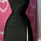 Black Spaghetti Straps Sheath Satin Long Evening Dress with High Split MD7800