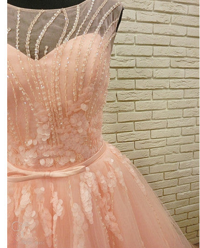 Blush Pink Evening Dress Beautiful Formal Occasion Dress M5383