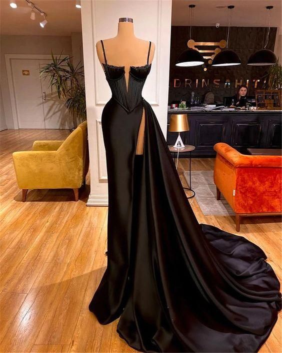 Black Sheath long Evening Dresses, Prom Party Dresses M5708