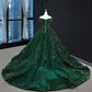 Deep Green Long Quinceanera Dresses Sweet 16 Prom Dress Pageant Dress M5446